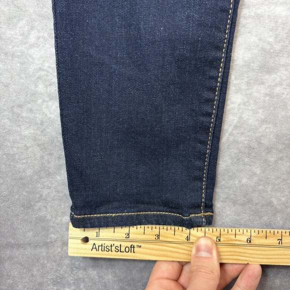 American Eagle Jeans Womens 10 Dark Blue High Rise Jegging Super Stretch - Picture 5 of 8